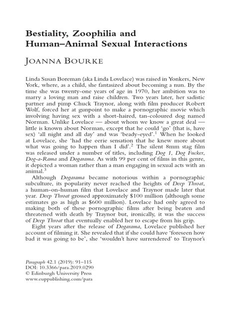 bestialty|Bestiality, Zoophilia and Human–Animal Sexual Interactions